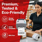 4" x 2" Direct Thermal Labels Roll, 10 Rolls, Compatible - Image 7