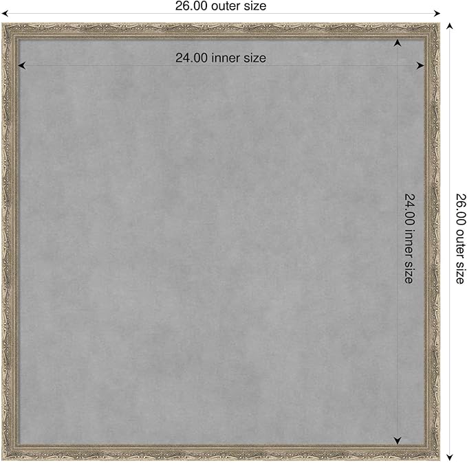 Amanti Art Silver Framed Magnetic Board 26x26 Medium Vision Board - Image 2