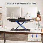 FLEXISPOT 40" Electric Standing Desk Converter, Height Adjustable Riser - Image 7