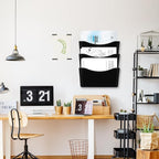 Colarr 6 Pcs Expandable Pocket Wall File Set Plastic Wall Mountable Space - Image 6