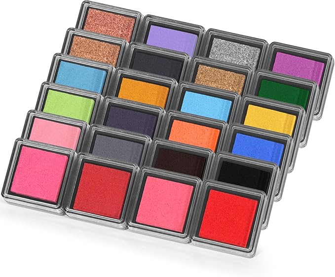 CraftyManor Mini 24 Color Pigment Ink Pads Set - Image 7