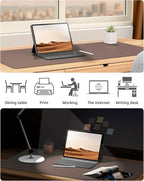 YSAGi Leather Desk Protector, Office Mat, Large Mouse Mat, Non-Slip PU Leather - Image 6