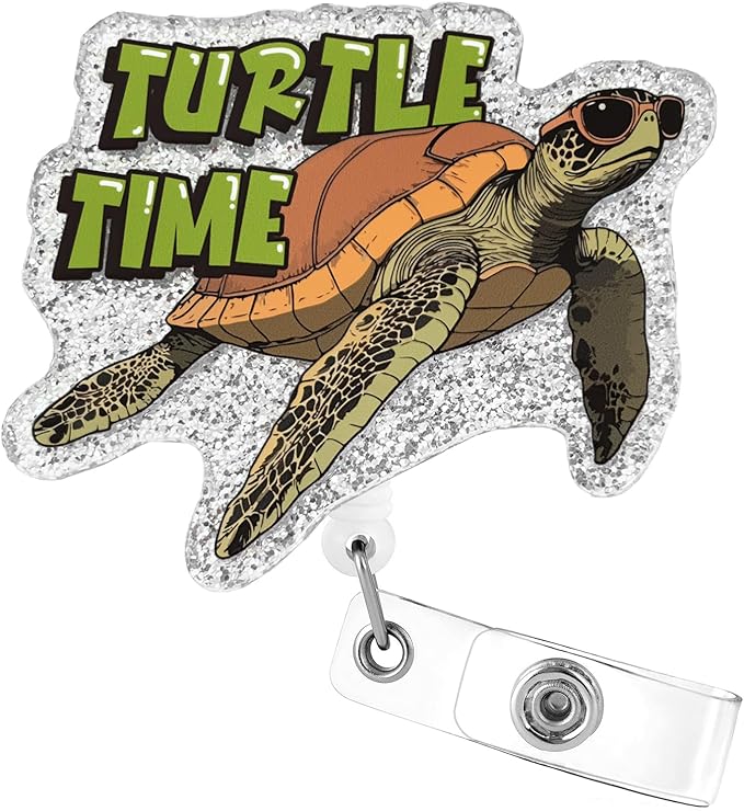 Aoryalps Turtle Time Retractable Badge Reel Holder Retractable by Unknown
