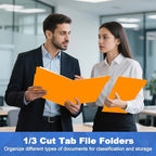 File Folder, HERKKA 120 Pack 1/3 Cut Tab File Folders, File Folders Great - Image 7