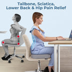 5 STARS UNITED Seat Cushion for Tailbone Pain Relief – Memory Foam Cushion for - Image 2