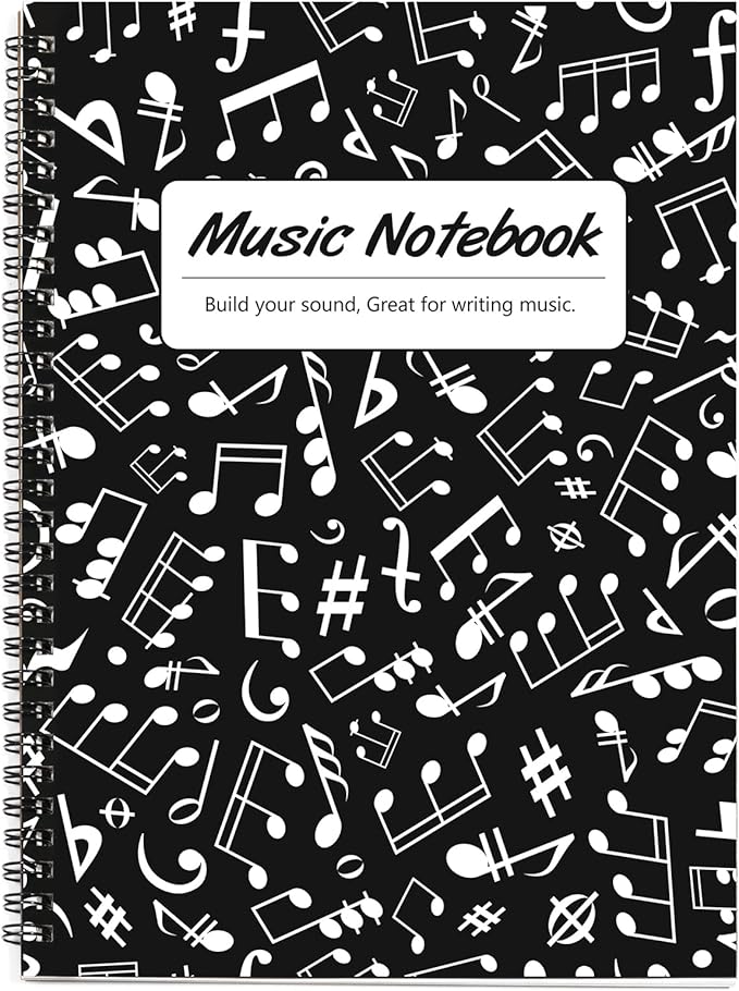 MAXCURY Blank Sheet Music Composition Manuscript Staff Paper Art Music Notebook by MAXCURY
