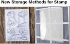 20 PCS Clear Stamps Storage Panels, Resealable Die Cut Storage Bag - Image 2