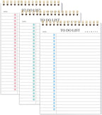 To Do List Notepad 3 Pack, Undated Daily Planner Notepad by KAICNPAPER