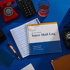 Geyee Phone Message Voice Mail Log Book 8. 27 x 8. 5 Inches Voicemail Message - Image 5