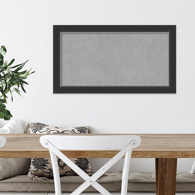 Amanti Art Black Framed Magnetic Board 15x27 Small Vision Board - Image 5