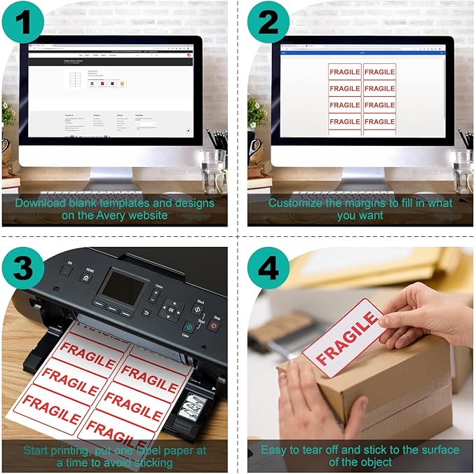 2x4 Labels Sticker Paper - Image 3