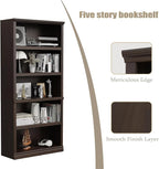 Bevfint Bookshelf, Open Storage 70 Inch Tall 5 Shelf Bookcase, Floor Standing - Image 4