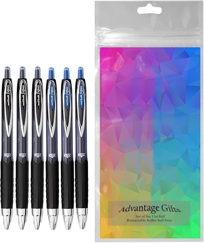 Advantage Gifts Signo 207 Roller Ball Retractable Gel Pens, Medium Point - Image 2