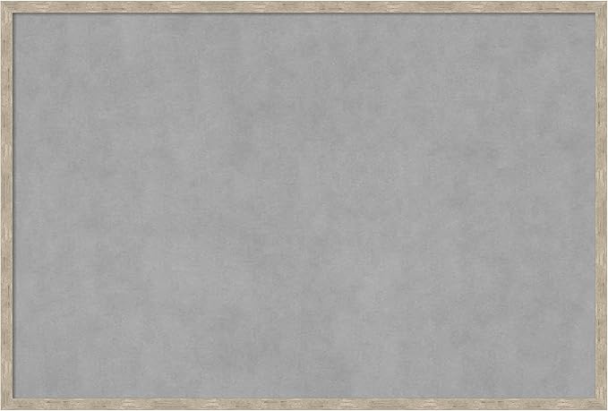 Amanti Art Silver Framed Magnetic Board 25x37 Large Vision Board by AmantiArt