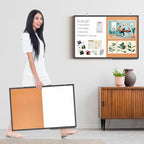 Magnetic White Board and Cork Board Combo, 24 X 18 inches Whiteboard Bulletin - Image 5