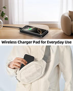 Valet Tray with Wireless Charger, Nightstand Organizer, Leather Desk Drawer - Image 6
