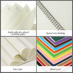 Leelosp 12 Pack B5 Spiral Notebook 10.2 x 7.3 Inch Lined College Ruled Spiral - Image 2