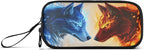 BOENLE Wolf Ice Blue Fire Pencil Case Box Boys Girls Large Pencil Pouch - Image 8