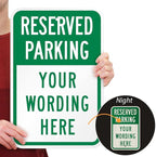 SmartSign 18 x 12 inch “Reserved Parking” Custom Metal Sign - Image 2