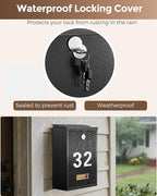 LAND·VOI Locking Wall-Mount Mailbox - Image 2