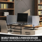 Fabbay 4 Pcs Acoustic Freestanding Desk Divider Desk Partition 16 x 24 Inch - Image 5
