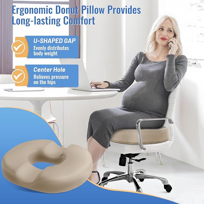CloudBliss Donut Pillow Seat Cushion Chair Pad - Image 3