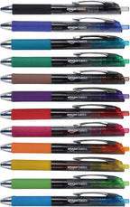 Amazon Basics Gel Pens Fine Point Smooth Writing Pens, Retractable, 12 Pack by AmazonBasics