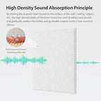 Amantech 12 Pack Acoustic Panels Self Adhesive Sound Proof Foam, High Density - Image 2