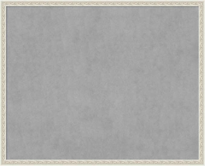 Amanti Art Silver Framed Magnetic Board 34x42 X-Large Vision Board by AmantiArt