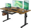 Claiks Standing Desk with Drawers, 55x24 Inch Electric Adjustable Height Sit by CLAIKS