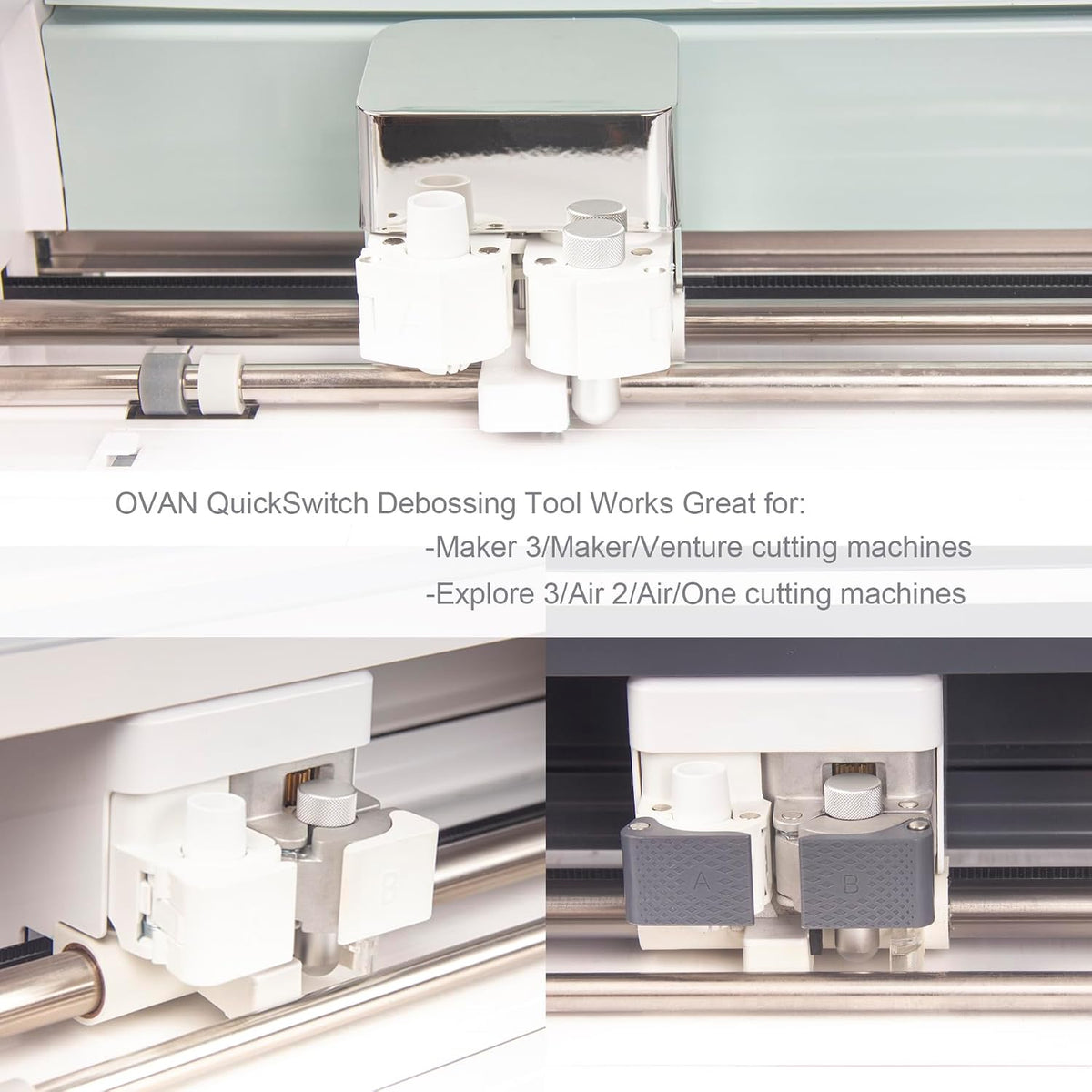 Engraving Tip + Scoring Tip + Fine Debossing Tip + QuickSwitch Housing for Cr...