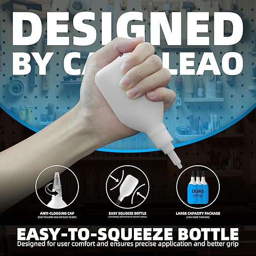 Ultra-Thin Super Glue Liquid Kit 9.2 oz, Fast Drying Clear Superglue - Image 2