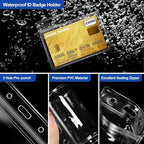 100 Pcs Clear Plastic Horizontal Name Badge ID Card Holders - Image 5