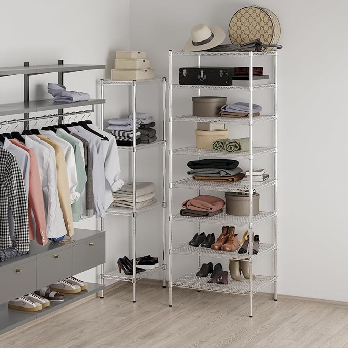 Regal Altair 24" Deep x 30" Wide x 86" Height Wire Shelving Kit | 8-Tier | NSF - Image 5