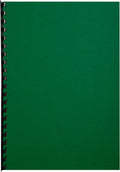 Forevcer A4 Recycled Rigid Presentation Covers, Leather Grain Effect, Dark Green, Pack of 100