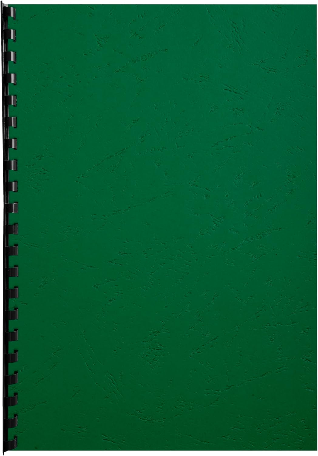 Forevcer A4 Recycled Rigid Presentation Covers, Leather Grain Effect, Dark Green, Pack of 100