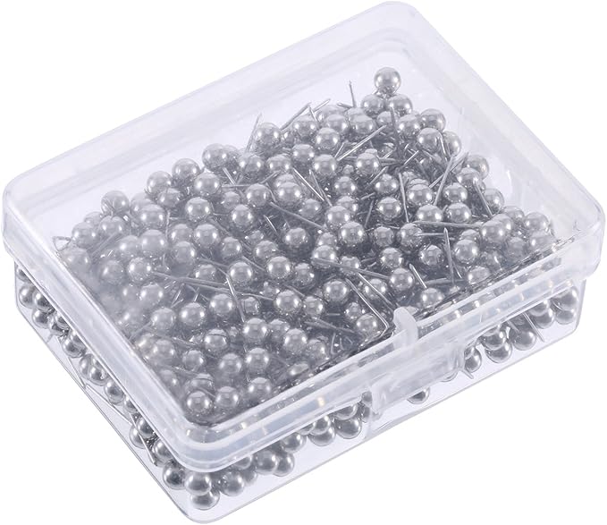 WILLBOND 500 Pack Map Push Pins Map Tacks Small Round Head Push Pins Thumb Tacks - Image 5