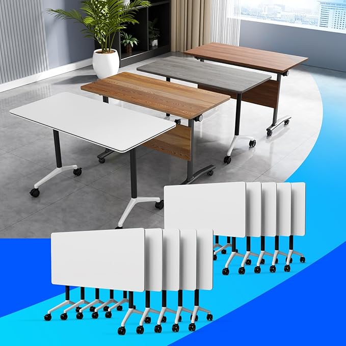 Conference Table Flip Top Mobile Conference Room Tables, Folding Conference by WYMHYZ