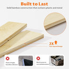 VA1KENE Bamboo Drawer Organizer - Image 5