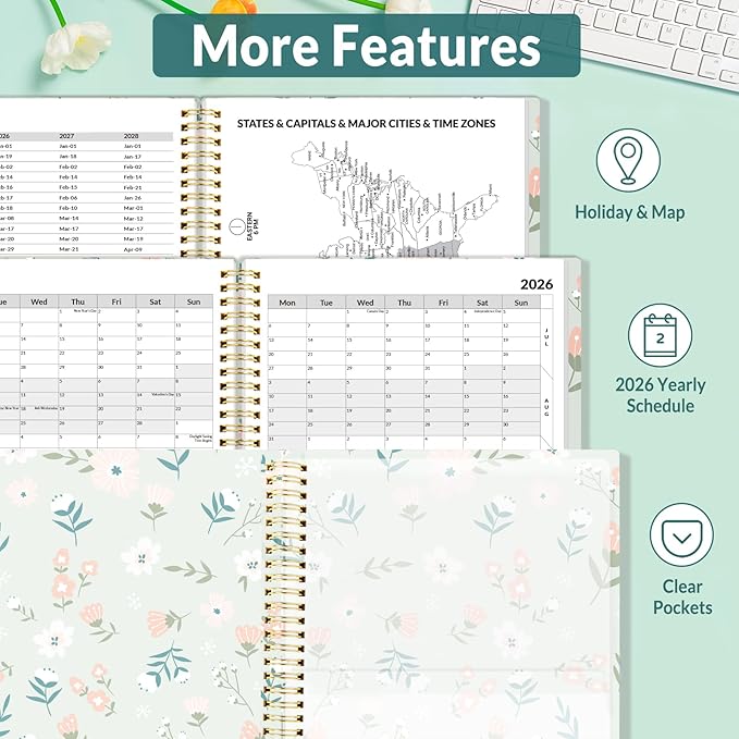 SUNEE 2026 Appointment Book, Quarter-Hourly, Weekly & Monthly - Image 6