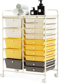 DORTALA 15-Drawer Rolling Storage Cart by DORTALA
