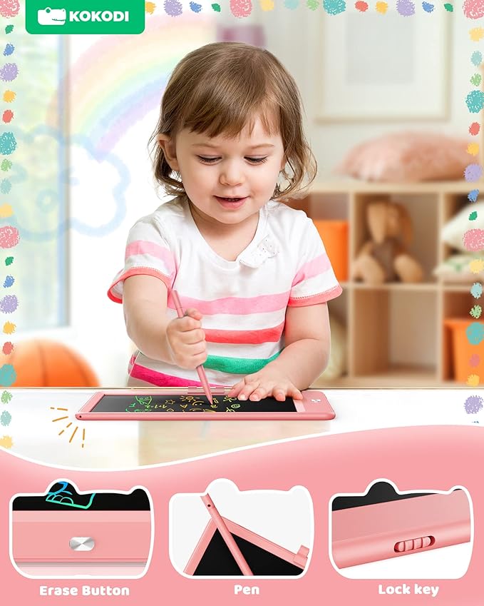 KOKODI LCD Writing Tablet, 8.5 Inch Toddler Doodle Board Drawing Tablet - Image 5