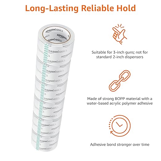 Amazon Basics Extra-Wide Packing Tape, Designed - Image 4