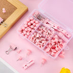 200 Pieces Push Pins Pink Thumb Tacks Cute Decorative Push Pins - Image 6