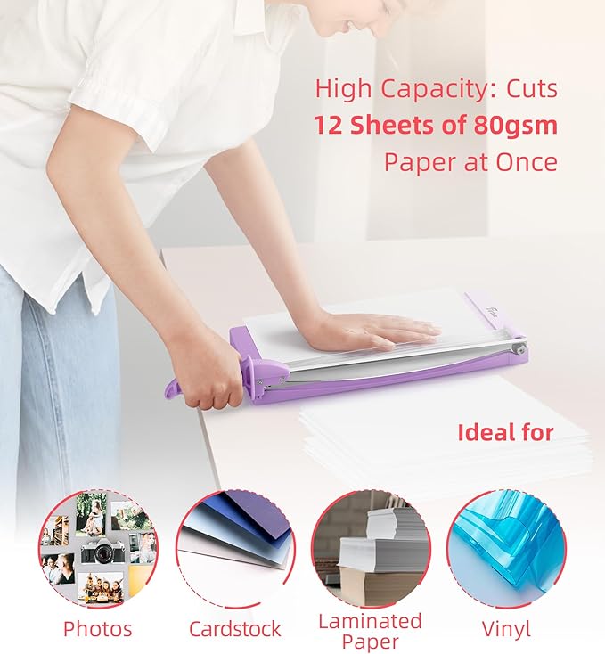 Firbon 12" Guillotine Paper Cutter - Image 4