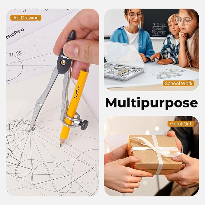 Nicpro 22 PCS Compass Geometry Tools - Image 7