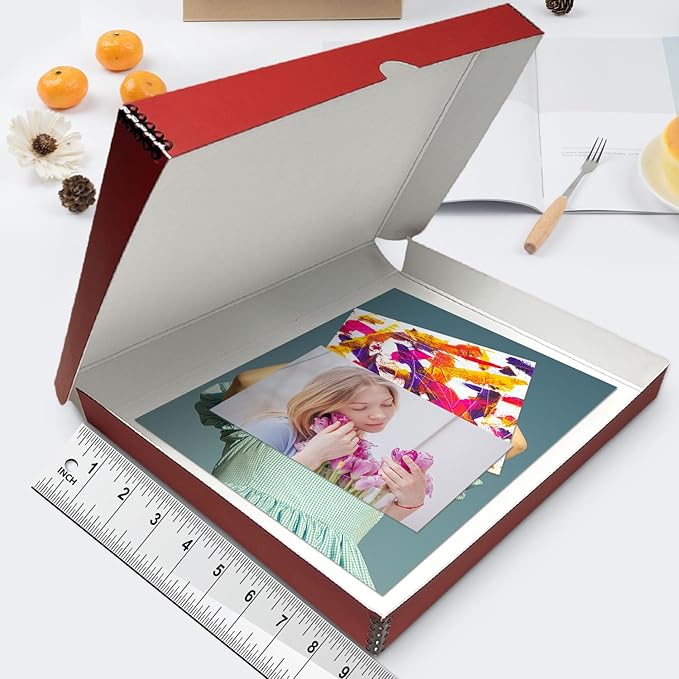 Lineco Folio Storage Box, Faux Leather Cover, Clamshell Design, 9.5x12.5x1.75 - Image 3