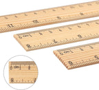 144 Packs Wooden Rulers, 8 Inch Double Sided Wood School Ruler - Image 3