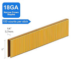 SimCos 18 Gauge 1/4" Narrow Crown Staples, Galvanized Upholstery Staples - Image 2