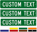 Custom Street Sign, Road and Address Sign, 8 Colors, Reflective Option by MySignCenter